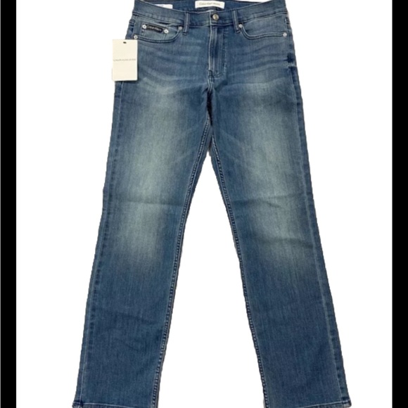 Calvin Klein Straight Leg Jeans Mens 30 x 32 Medium Wash Denim Pants - Picture 4 of 4